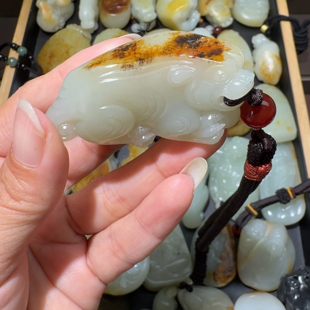 和田玉未镶嵌吊坠(不含链)