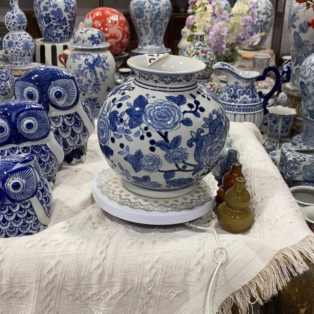 【闪购商品】摆件大肚花瓶高度20