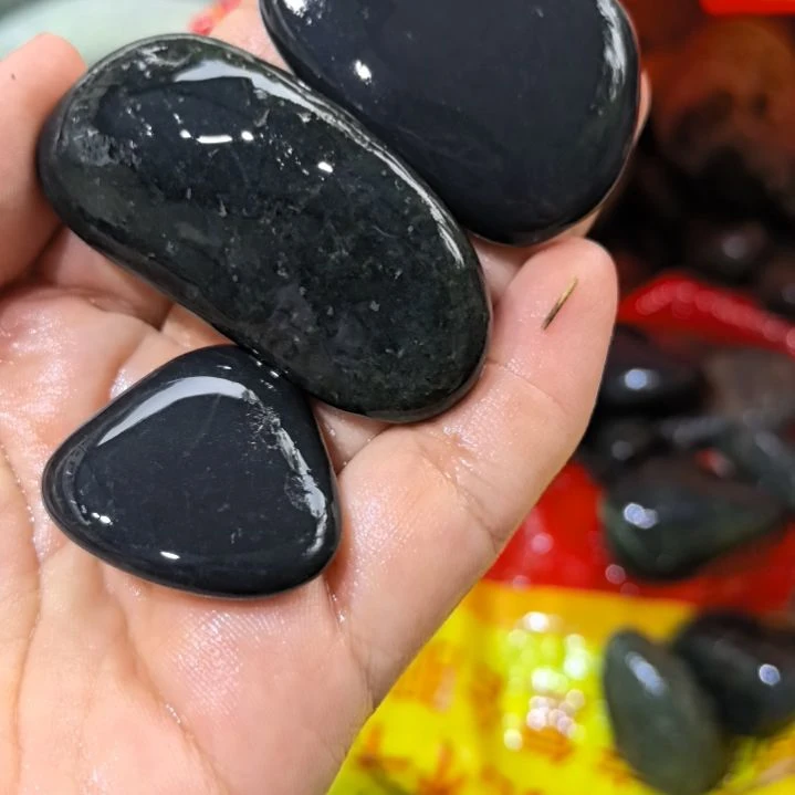 乐***谜有机玻璃藏玉药王石原石手把件三个