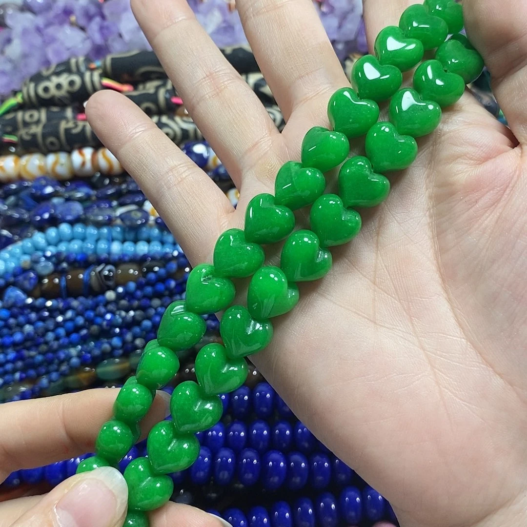 玛瑙/玉髓未镶嵌珠宝半成品马来玉屁桃短款卡12mm