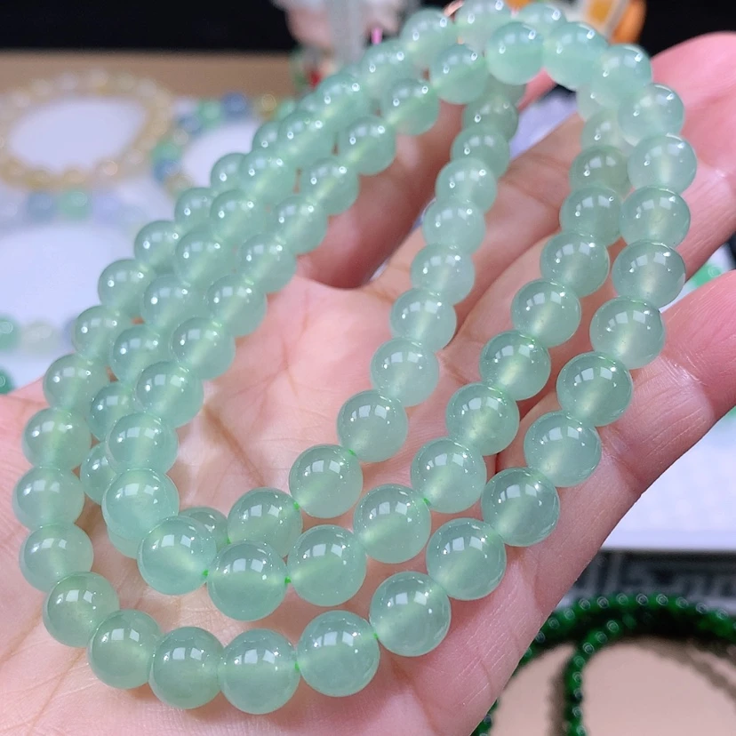 【闪购商品】翡翠手链未镶嵌翡翠卡8