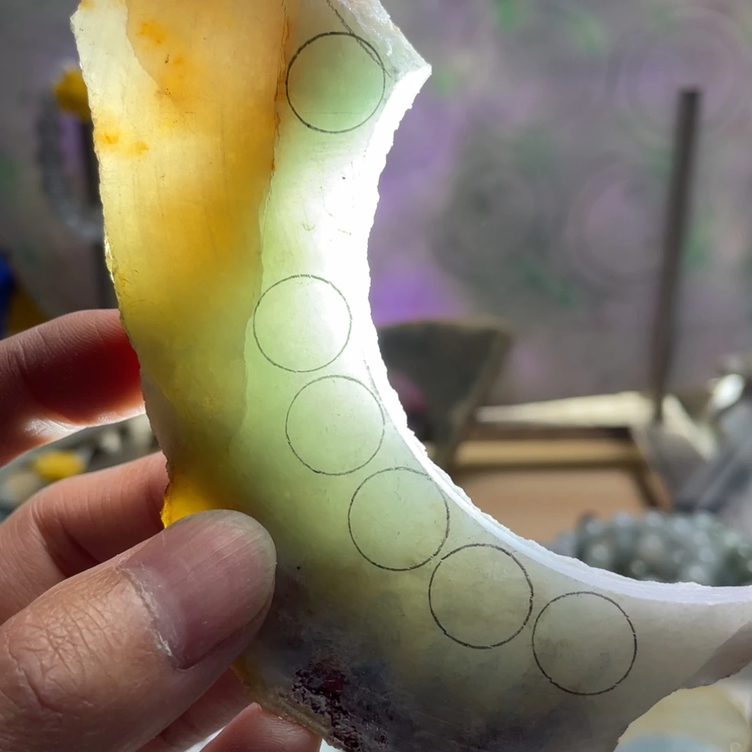 翡翠未镶嵌挂件K缅甸天然翡翠片料