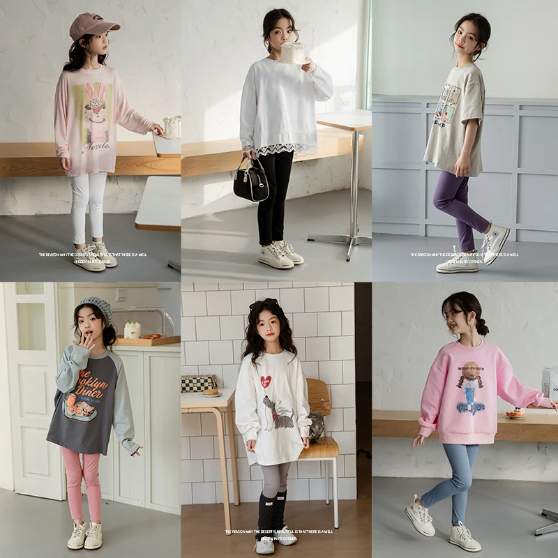 女童瑜伽裤修身弹力百搭多色打底裤E51G7010