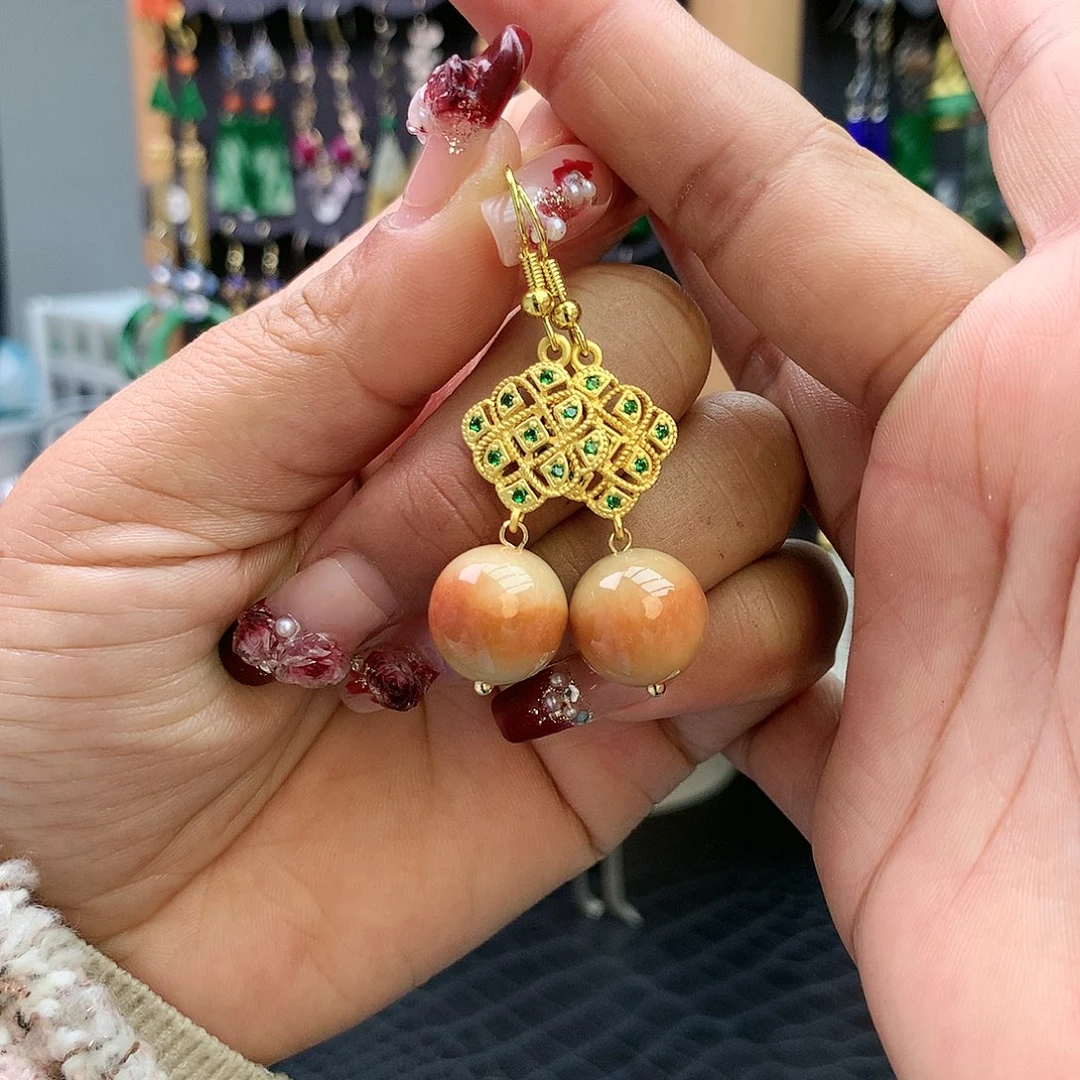 【闪购商品】翡翠耳饰未镶嵌耳坠