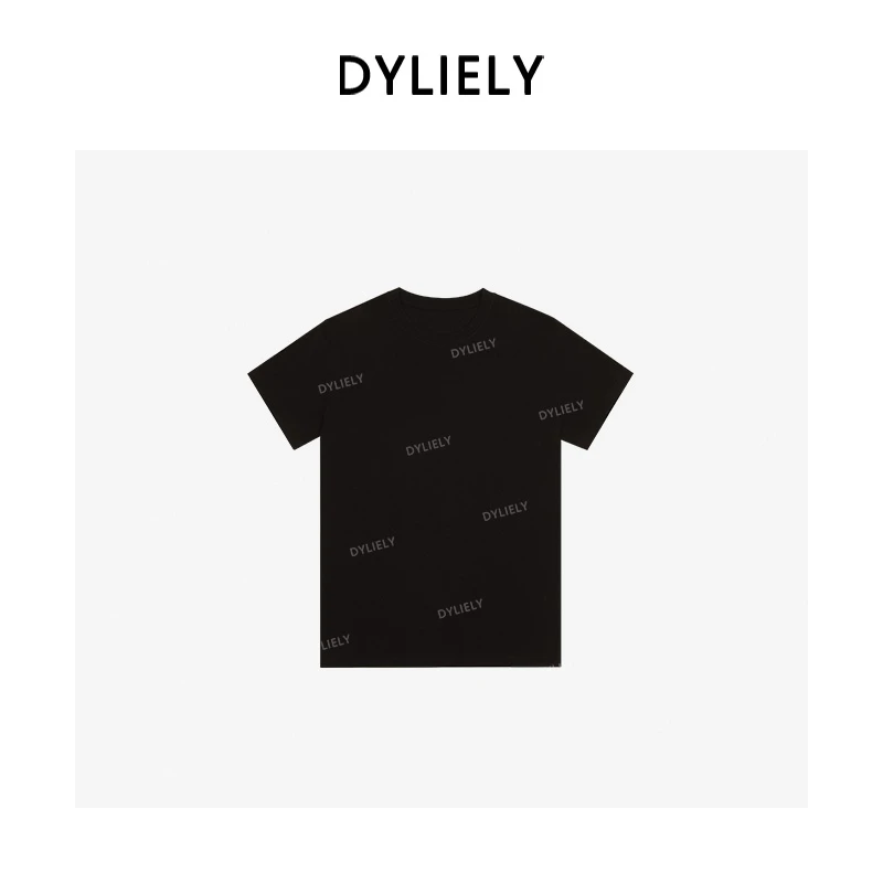 DYLIELY【纸片T】莱赛尔羊毛百搭显瘦T恤上衣T25173