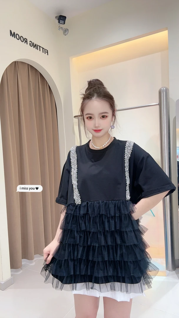 大观欧货新春季新款欧货芭依女装宽松时尚休闲百搭纯色设计短袖范