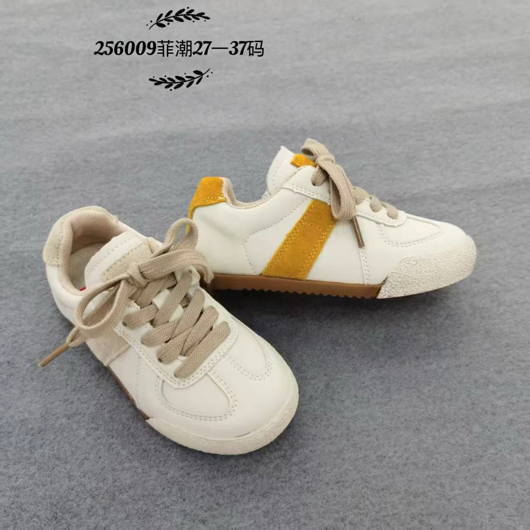 男女童春秋脏脏德训鞋皮面软底鞋