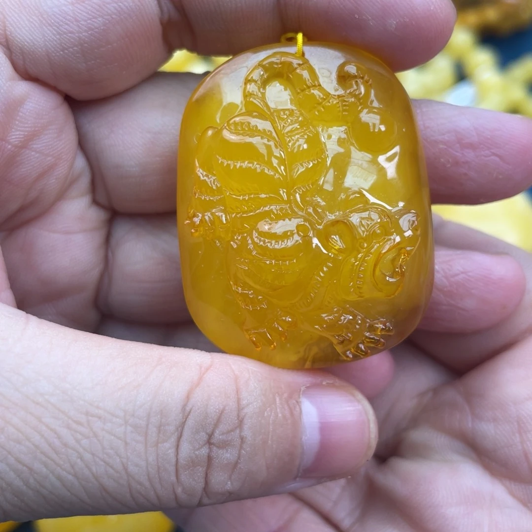 琥珀裸石未镶嵌琥珀蜜蜡