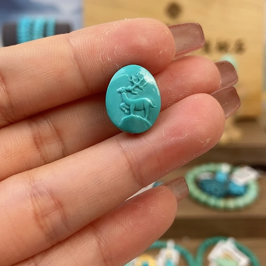 绿松石珠宝奇石未镶嵌