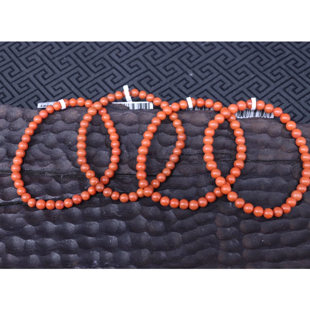 2原矿无优化天然南红保山阿东寨老南红单圈4mm左右多样性发一条