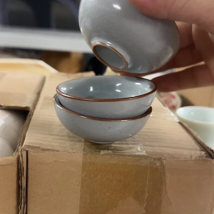 汝窑3个50毫升客杯