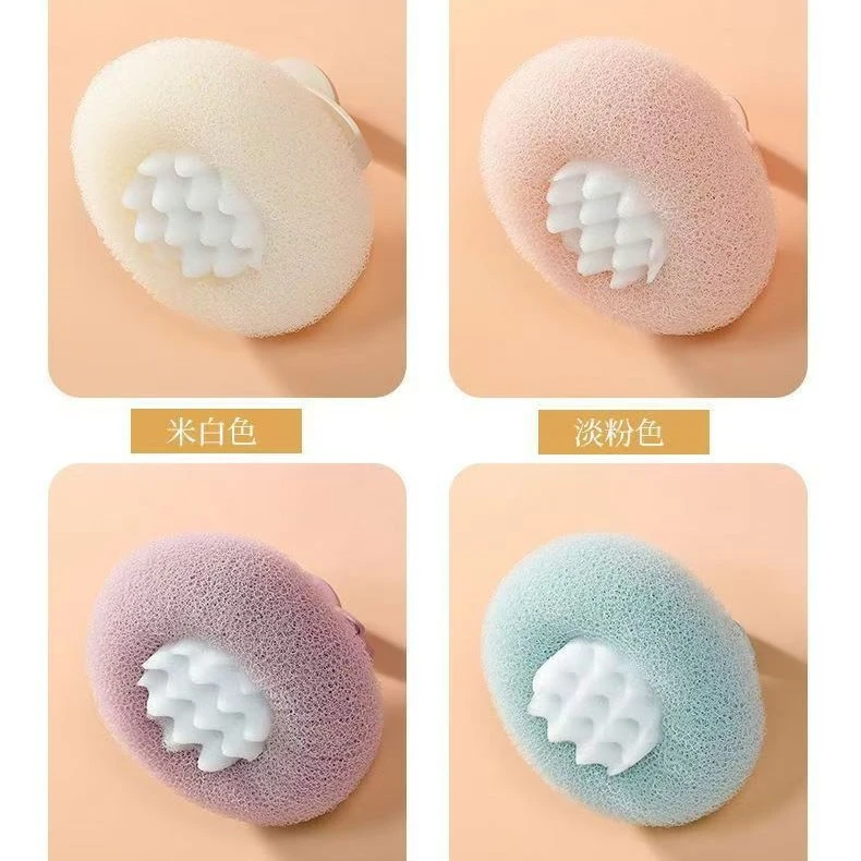 向阳花吸盘沐浴球搓澡神器按摩浴擦搓泥搓背洗澡刷不散浴球搓澡巾