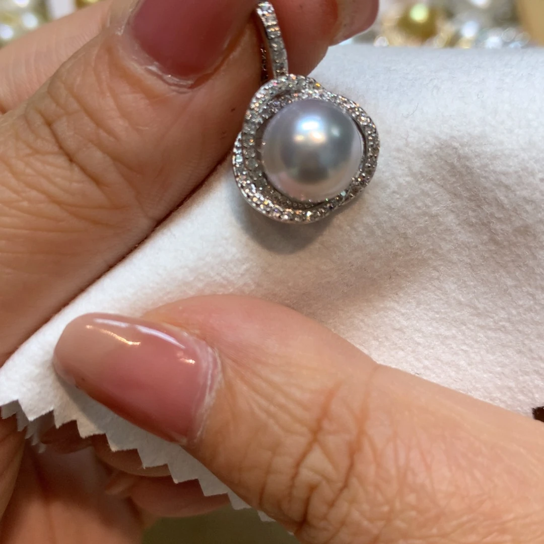 海水珍珠颈饰银S925镶嵌