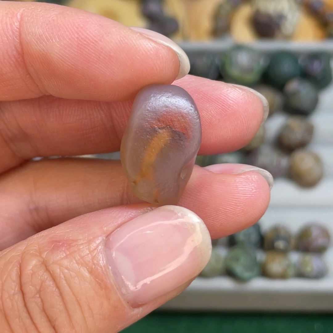 大理石非金属红伞伞白杆杆