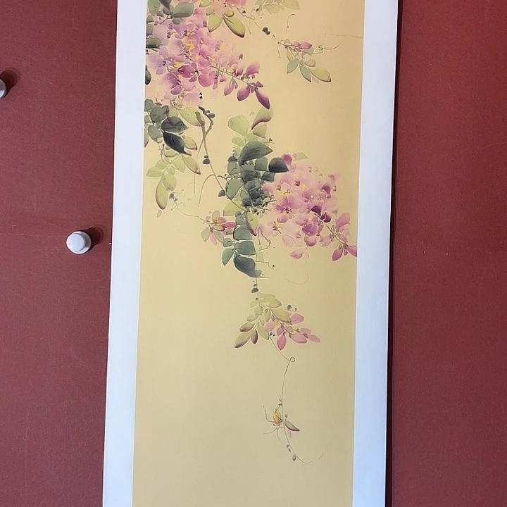 国画听兰老师花鸟