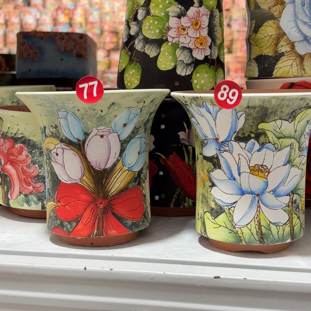 景德镇手绘花盆陶瓷12/12