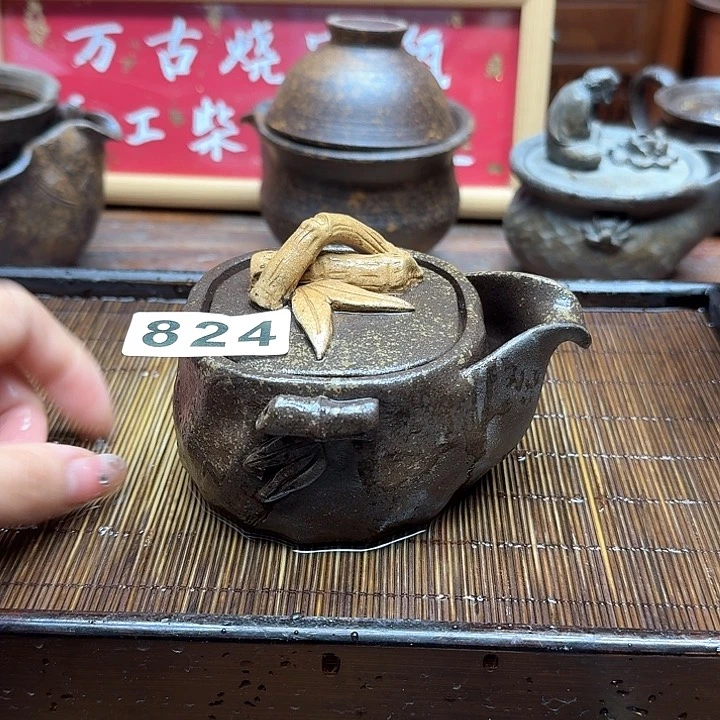 纯手工制作粗陶茶具