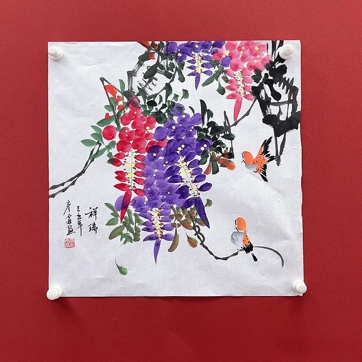 国画纯手绘国画作品