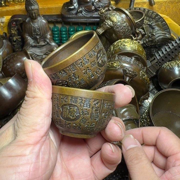 铜器摆件收收藏藏