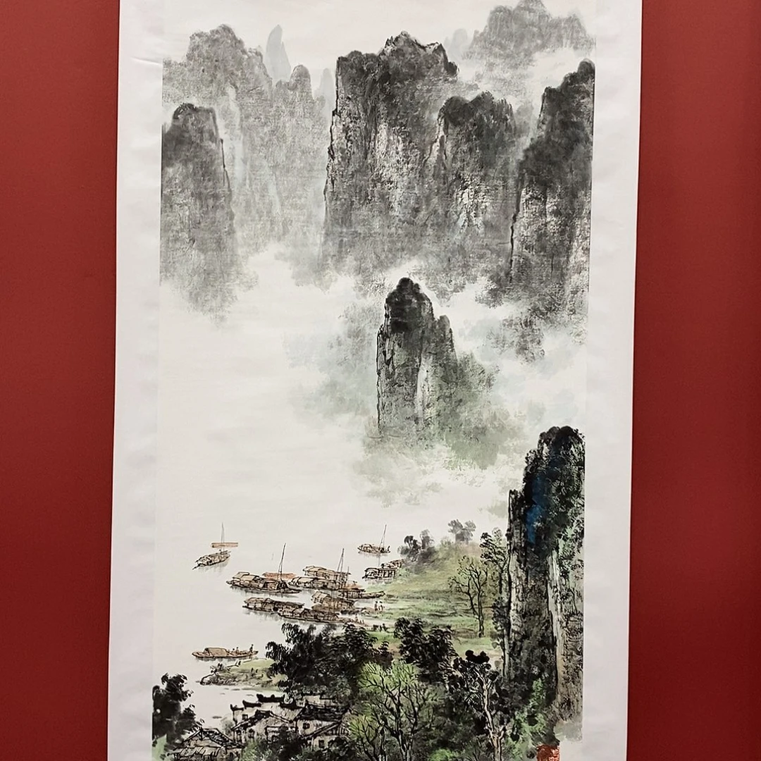 国画吕元忠四尺140*70精品佳作