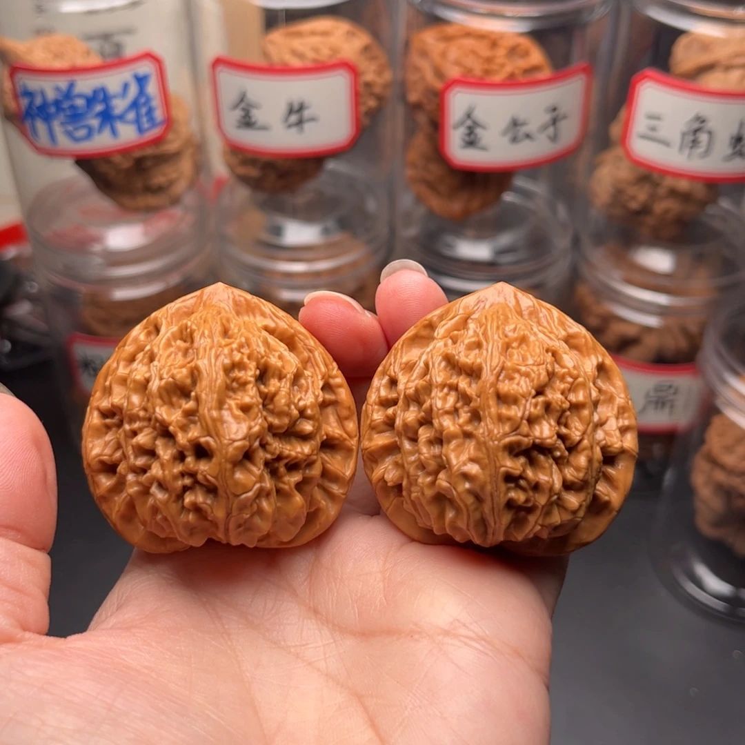 把件文玩核桃45小众望月狮子头