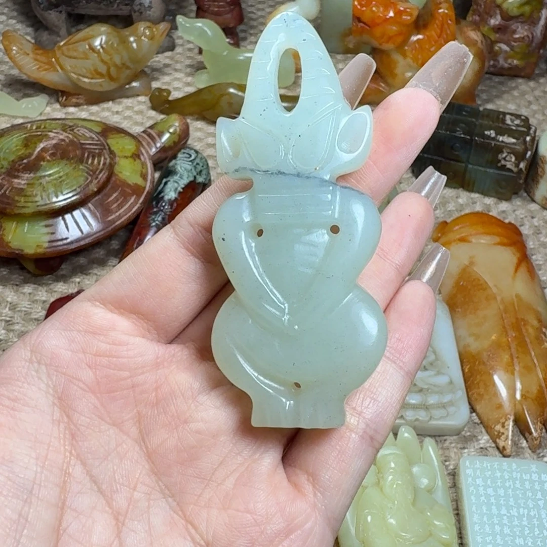 白玉菩提吊坠挂件