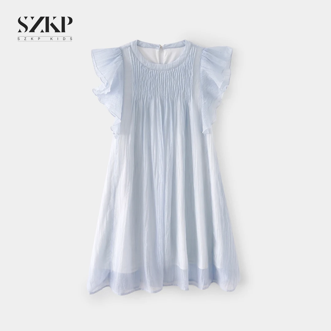 SZKP夏季新款女童洋气裙子中大童时尚透气儿童连衣裙XXQX551926