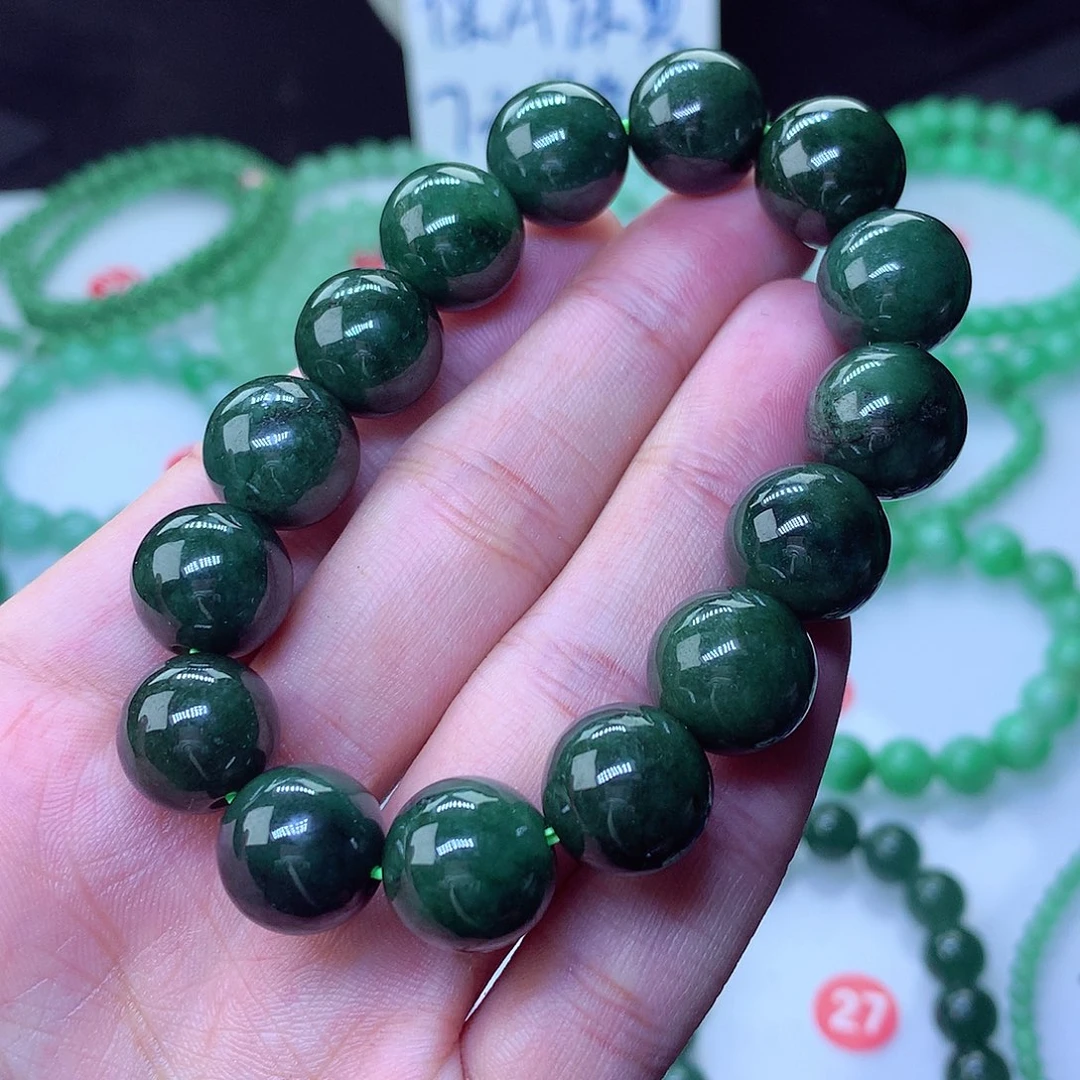 翡翠毛衣链未镶嵌