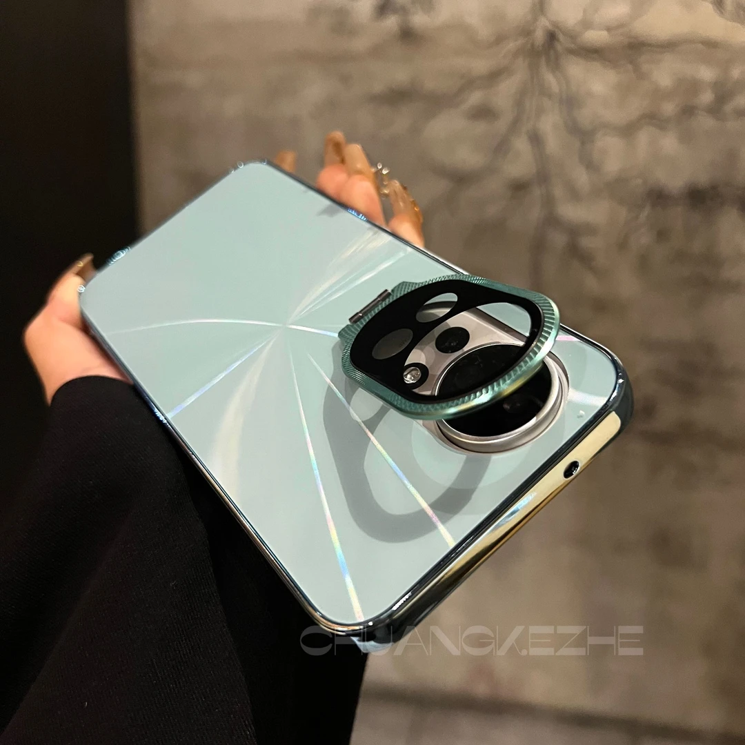 创壳者适用华为Nova13手机壳极光翻盖护镜简约Nova13pro镜头支架