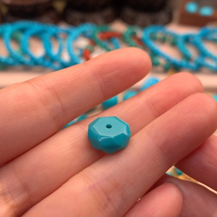 绿松石未镶嵌湖北天然原矿绿松石12