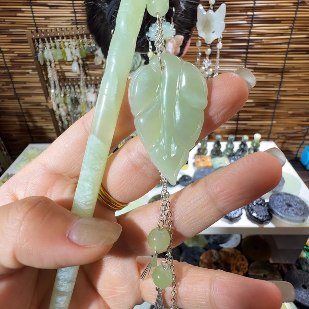 岫玉未镶嵌发簪福利款