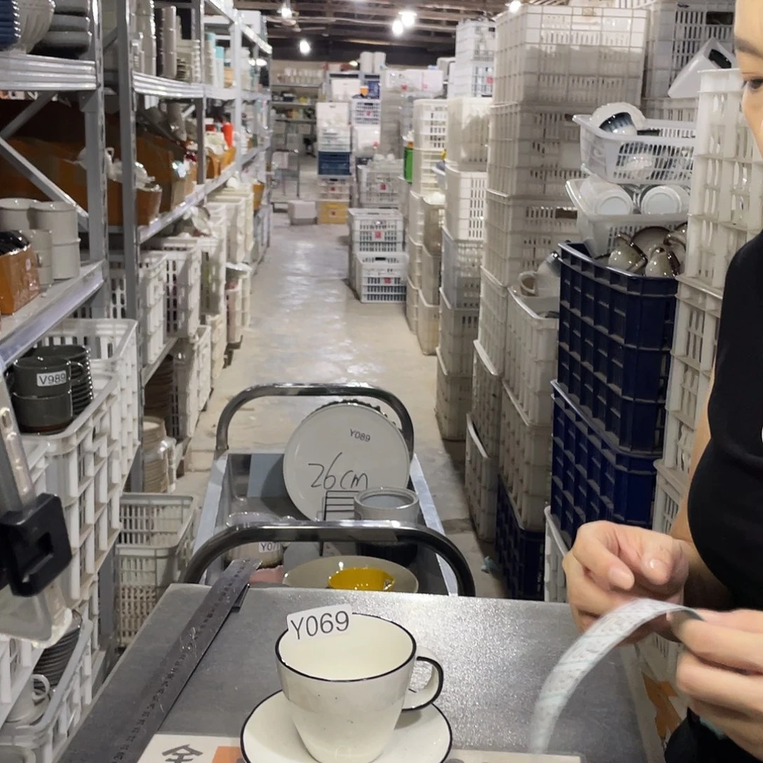 瓷片069            3杯3碟