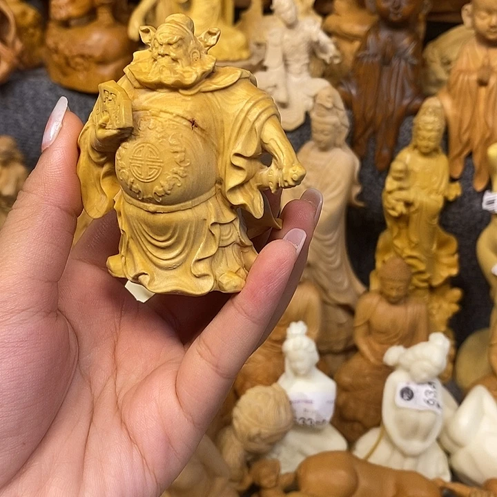 黄杨木黄杨木瑕疵钟馗