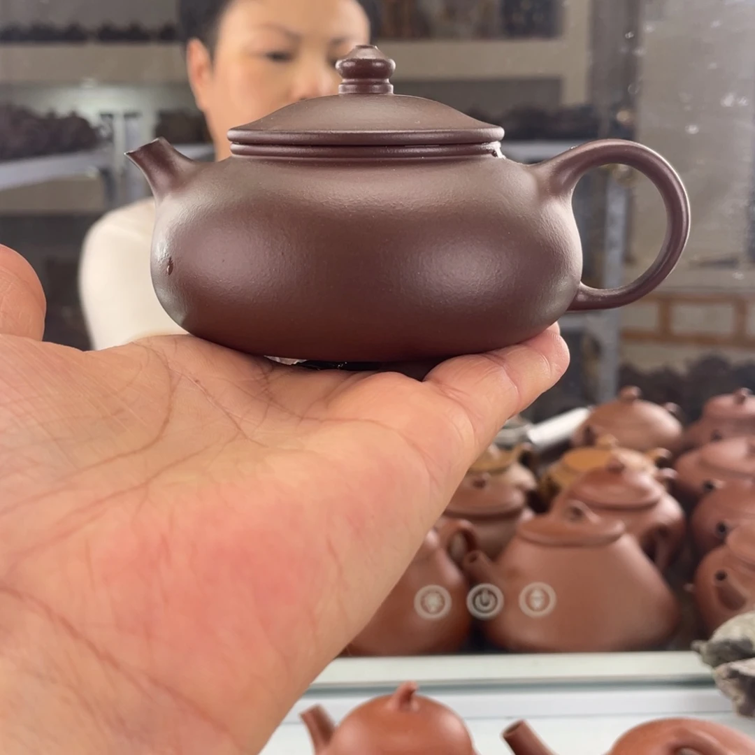 茶壶紫砂四号井底槽清寒江160cc半手工