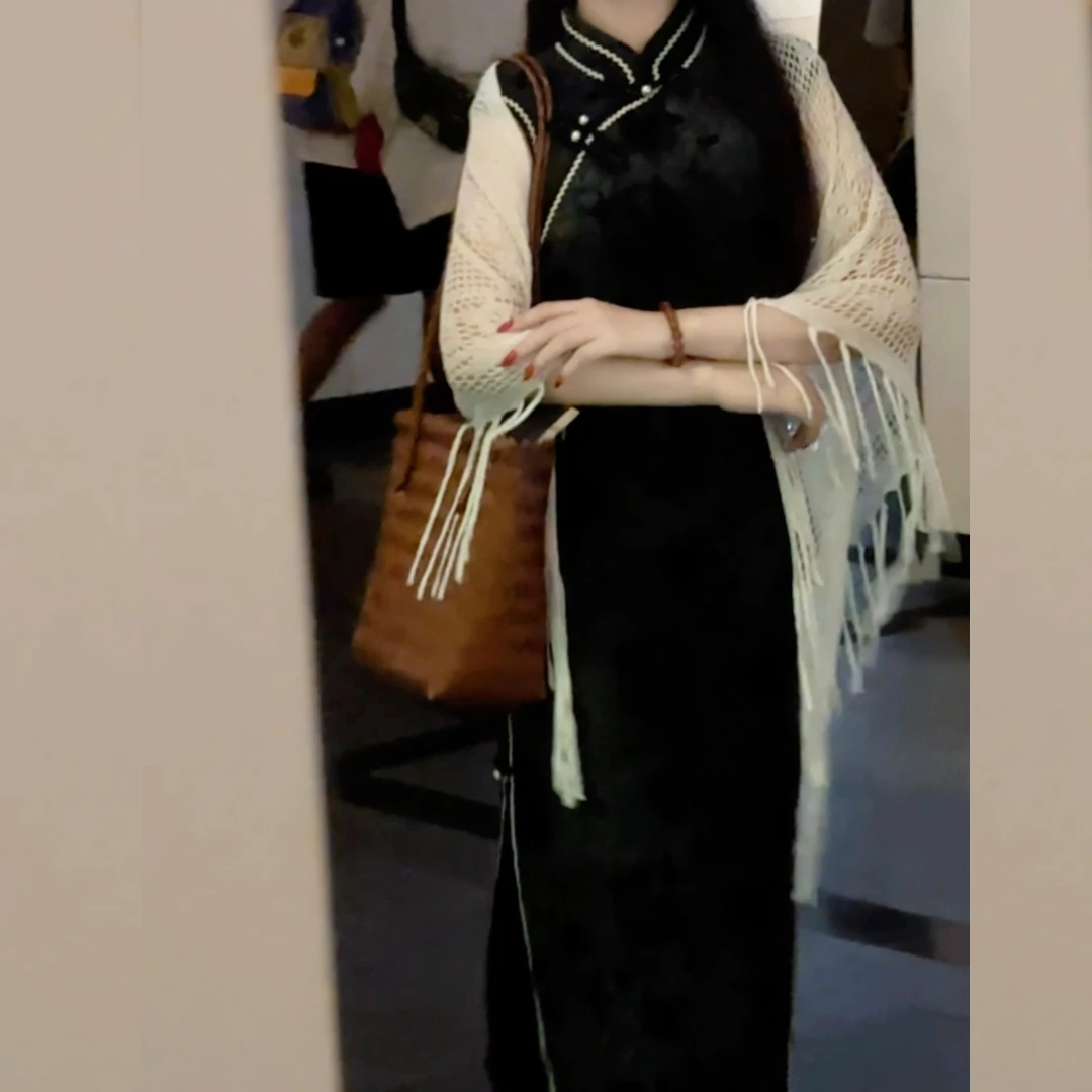 俏娘鱼复古改良新中式大码短袖旗袍女2025夏季新款日常可穿老上海