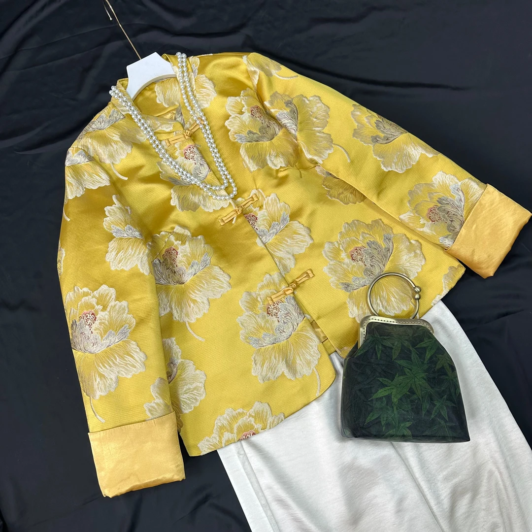 2890《花令》常熟春夏新款上衣重磅设计师款加厚新中式国风外套