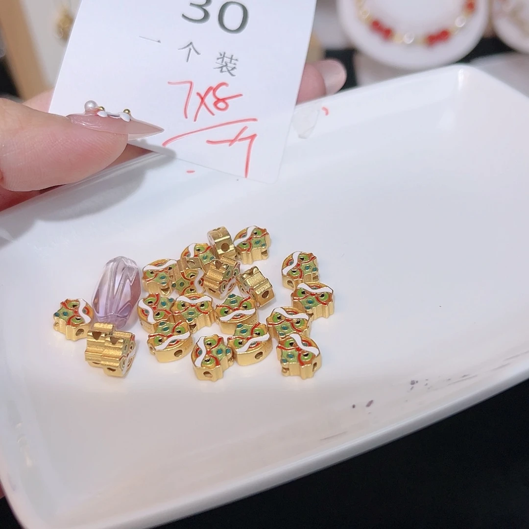 紫晶珠宝半成品银S925镀金镶嵌30