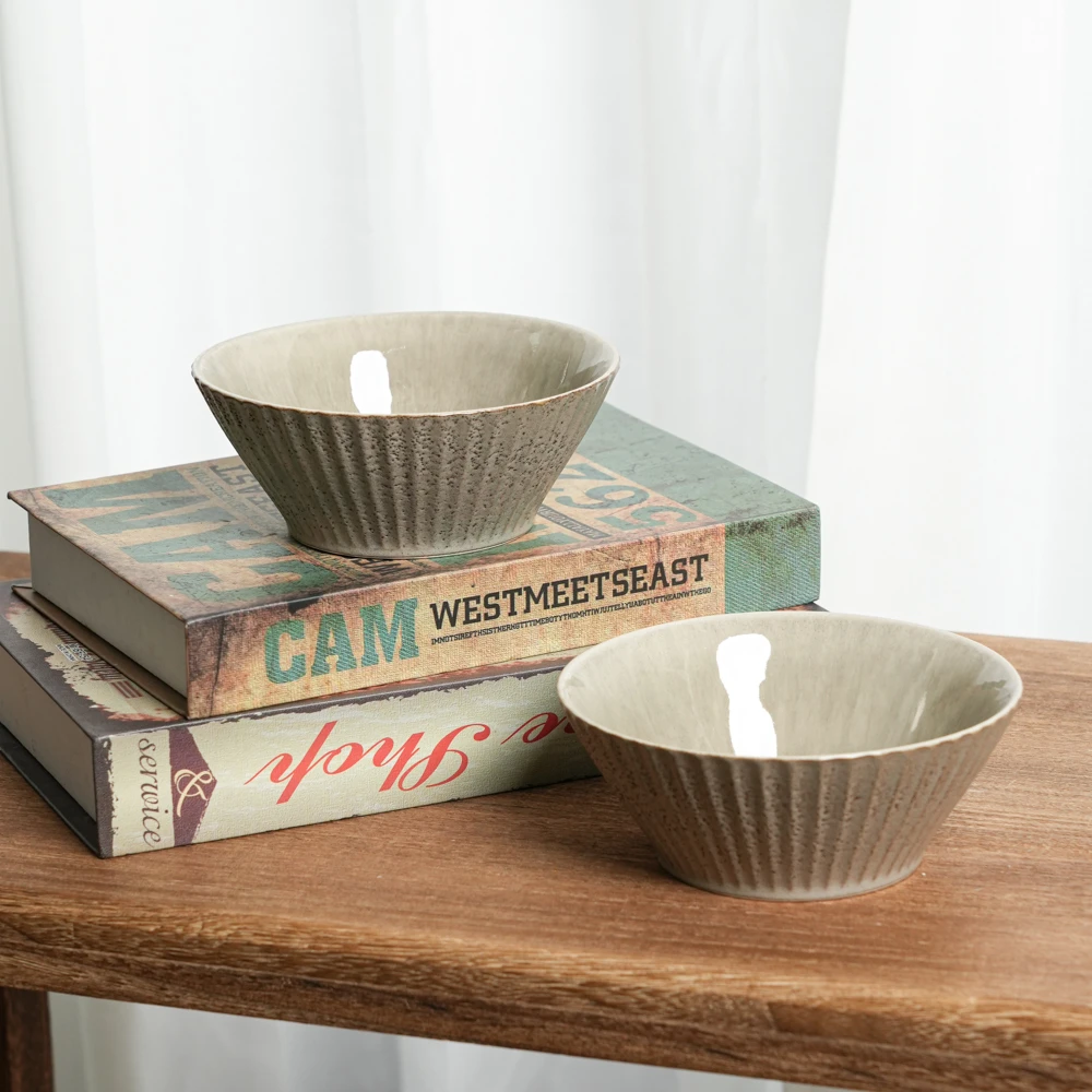 【瑕疵】陶瓷饭碗米饭碗家庭装窑变高颜值吃饭碗家用餐具G3A