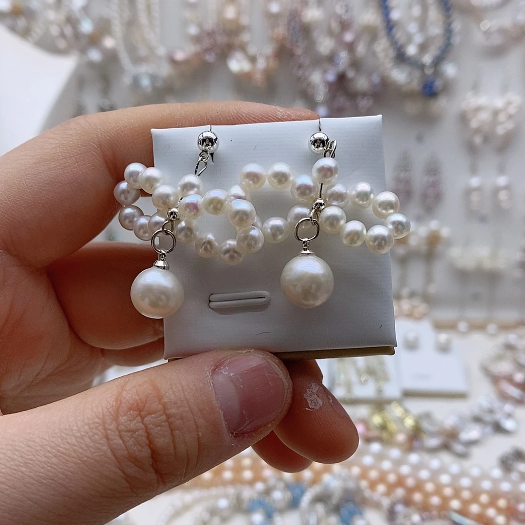 淡水珍珠未镶嵌耳饰