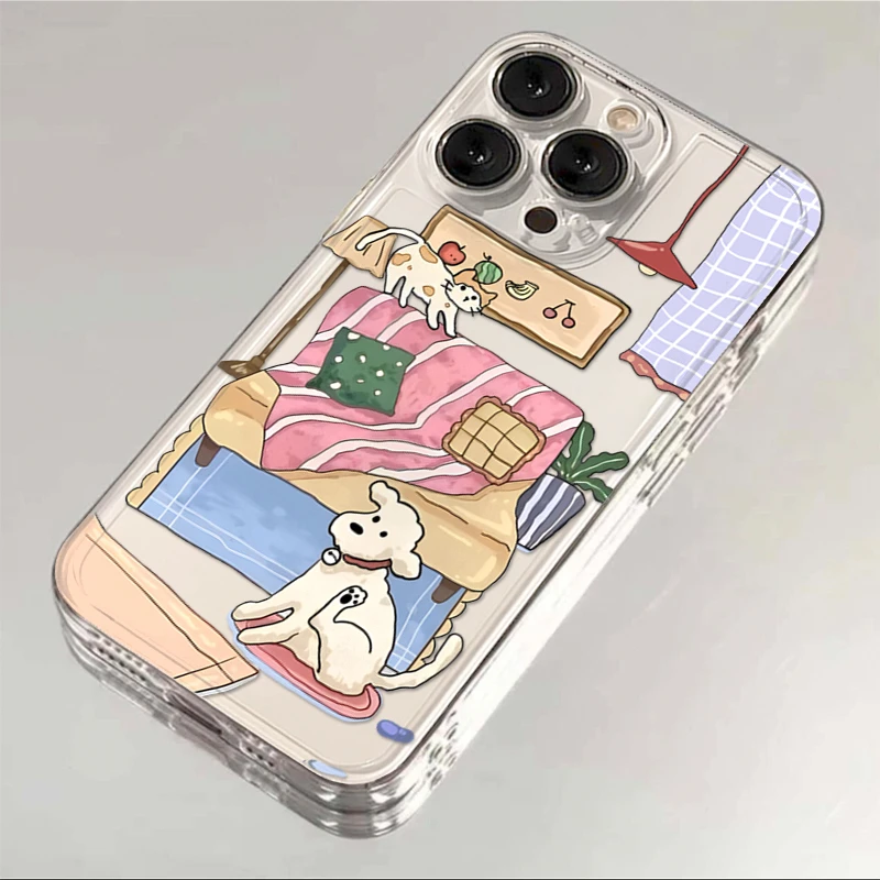 奥菲顿油画沙发猫狗适用iPhone16苹果15手机壳华为vivo小米oppo套