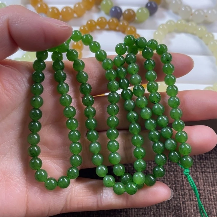 银***店和田玉未镶嵌手串