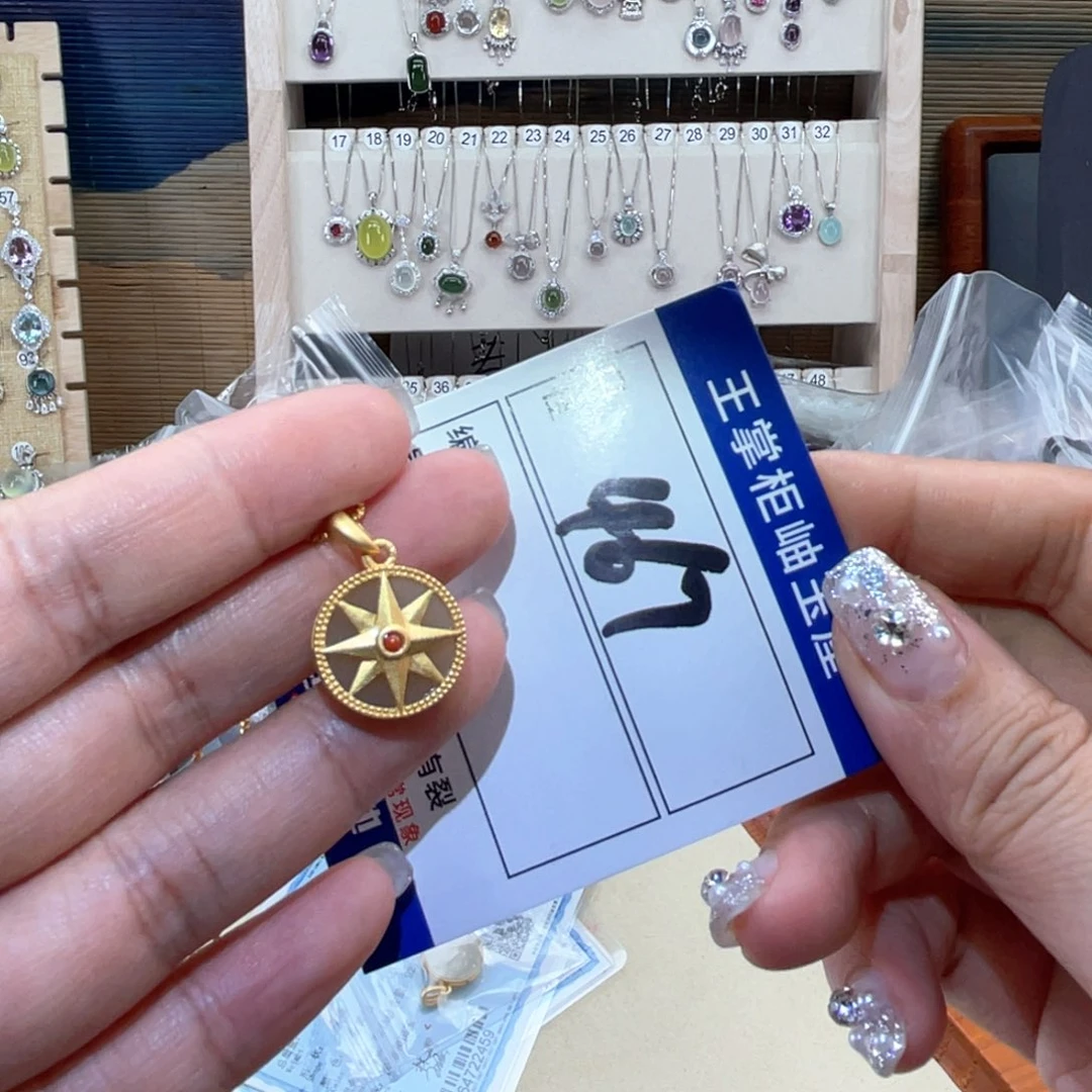 和田玉银S925镶嵌颈饰