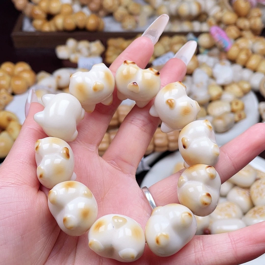 吊坠白玉菩提成品c