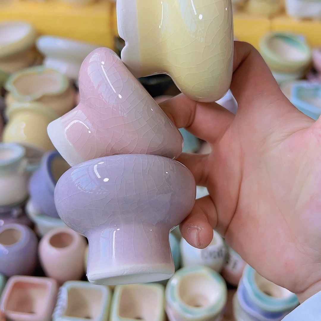 红陶陶瓷花盆当场满12包邮