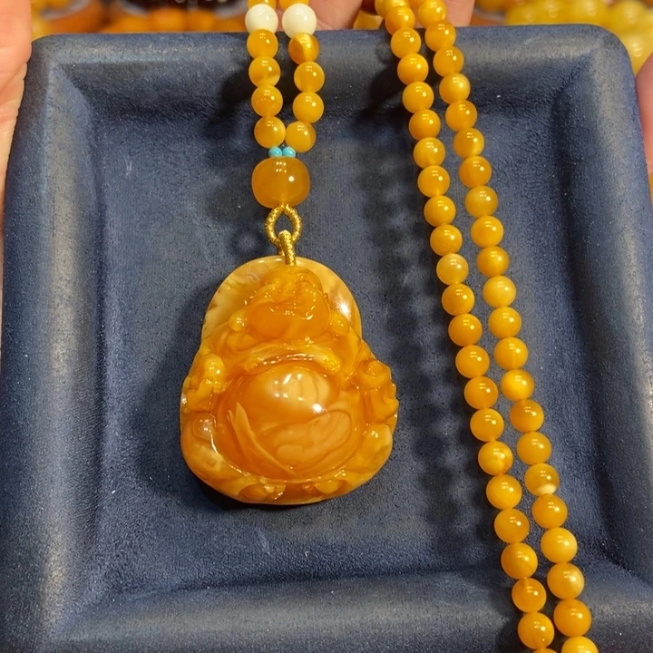 蜜蜡颈饰未镶嵌蜜蜡