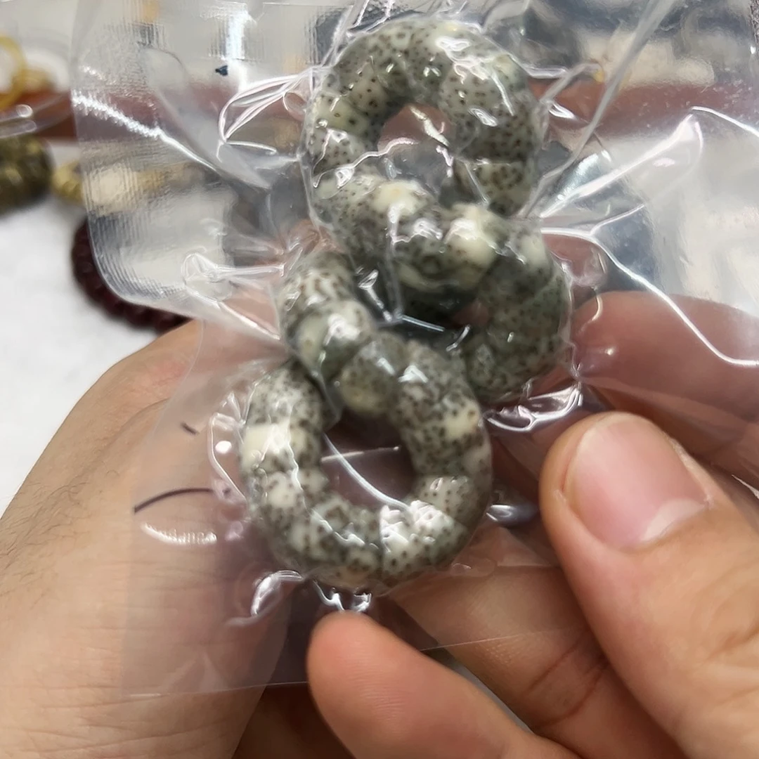 星月菩提手串30卓越糯冰石玉星月菩提单圈猪大肠10