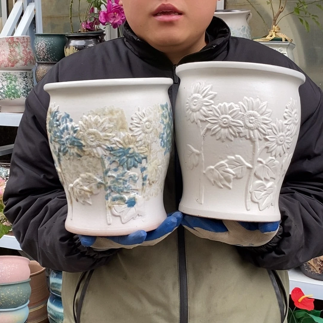 花盆紫砂口18高21福利俩个