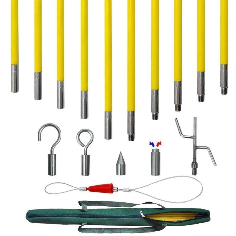 新款纤维棒穿线杆多功能天花板吊顶电工检修拉线神器