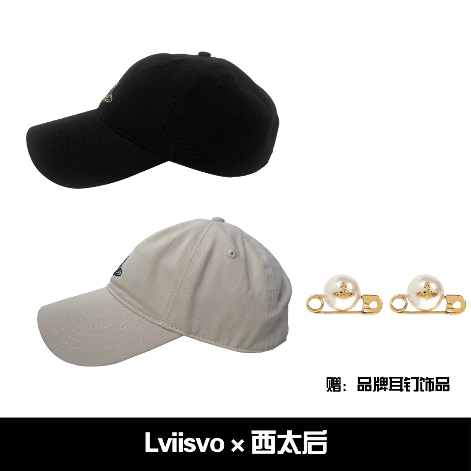 lviisvo联名Vivienne 西太后帽子＋耳钉62010004-02R119-IM
