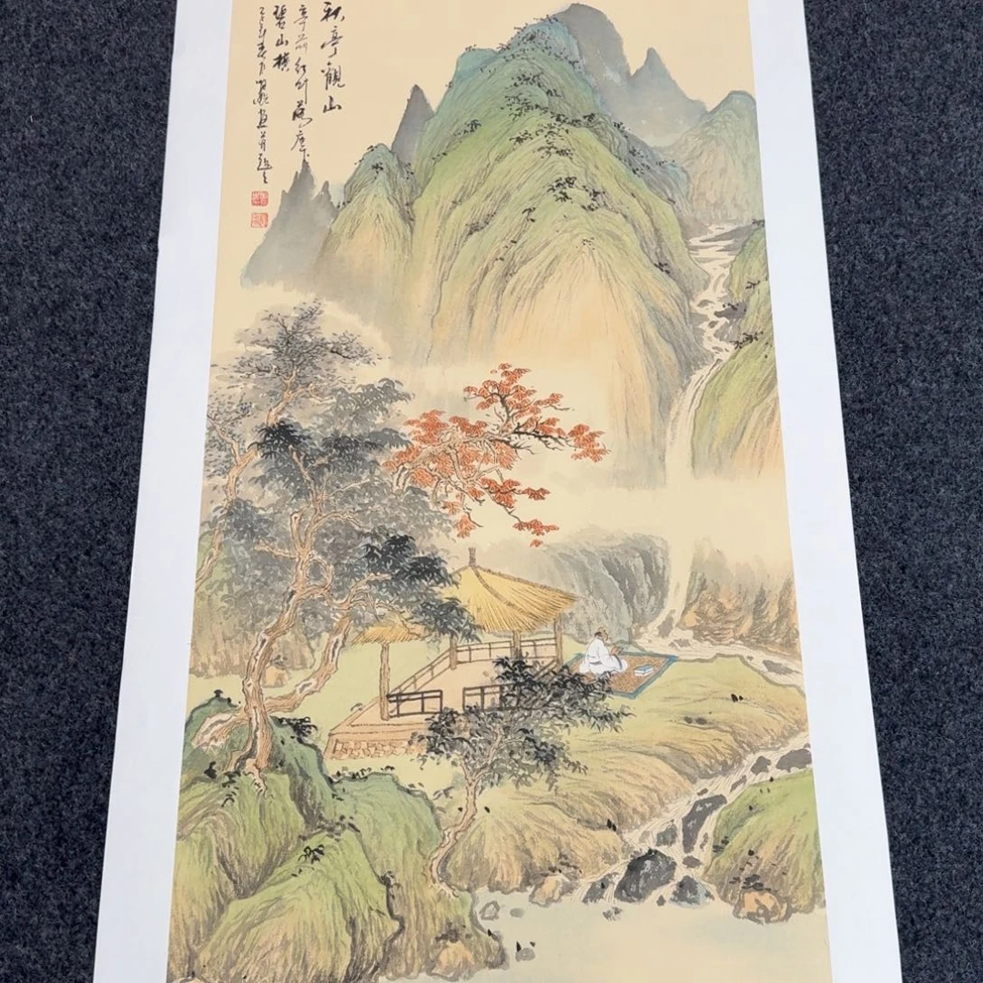 国画国画作品山水花鸟纯手绘